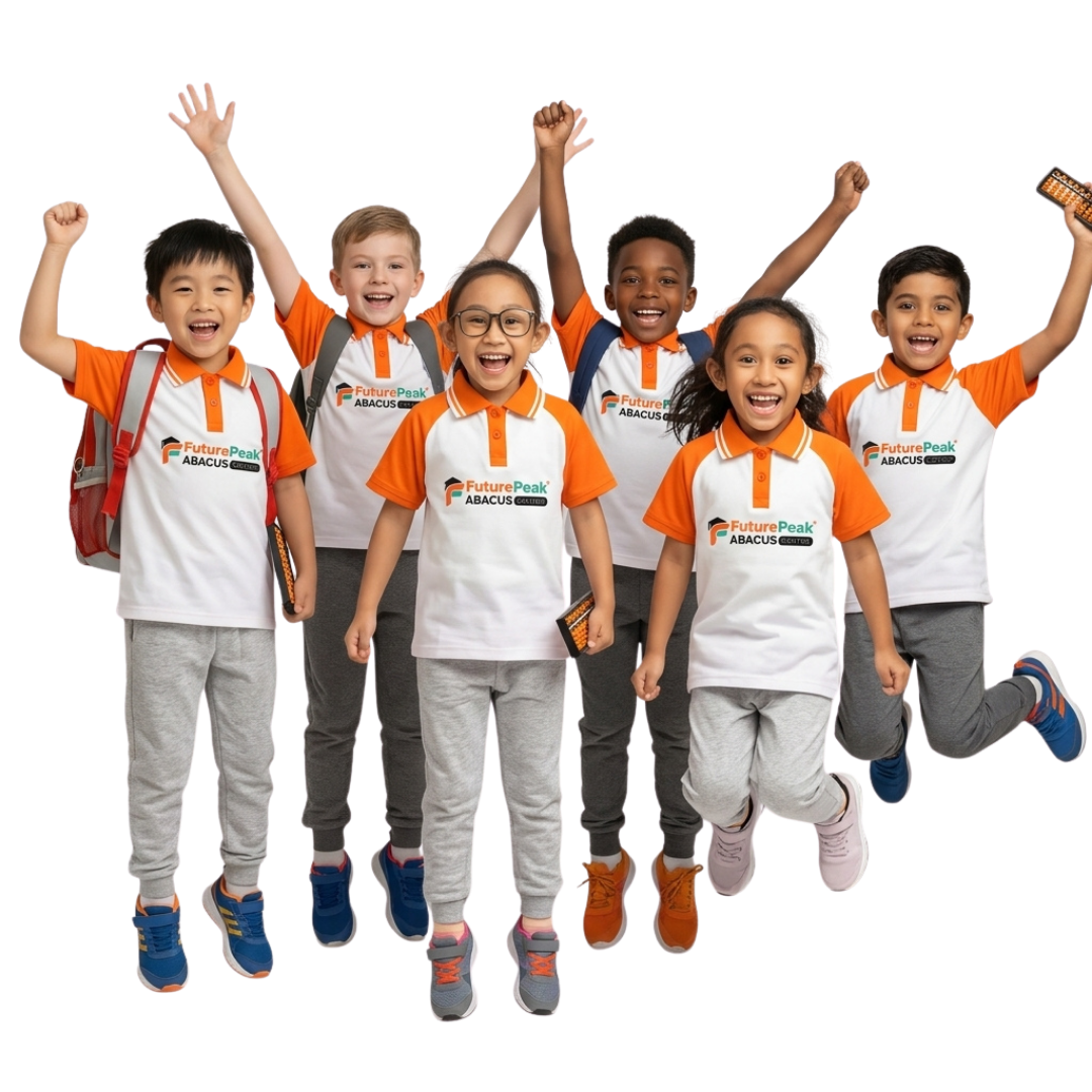 Happy group of children ready to learn